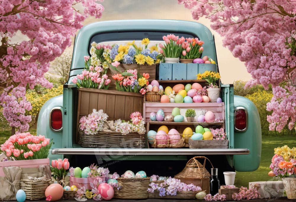 Kate Easter Flower Truck Backdrop Designed by Emetselch -UK