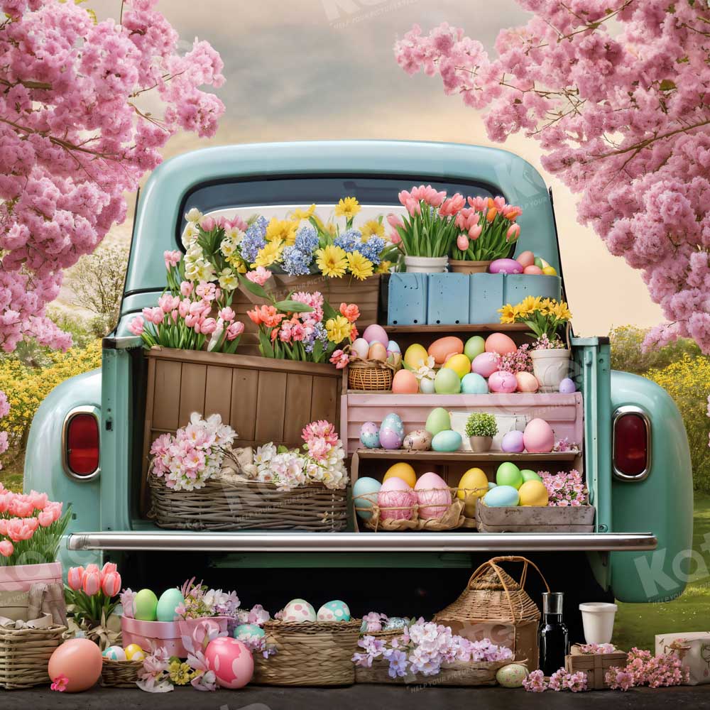 Kate Easter Flower Truck Backdrop Designed by Emetselch -UK