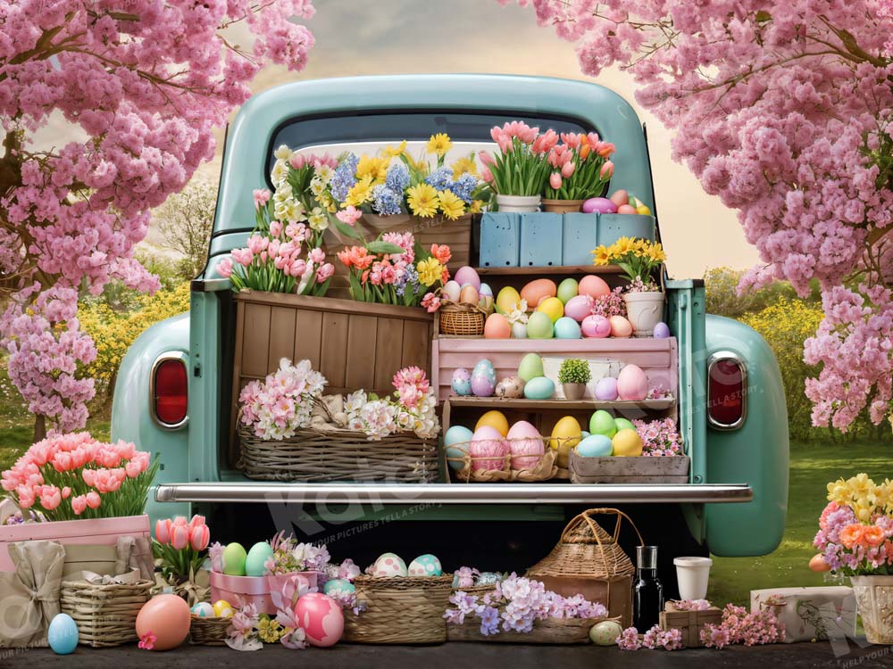 Kate Easter Flower Truck Backdrop Designed by Emetselch -UK