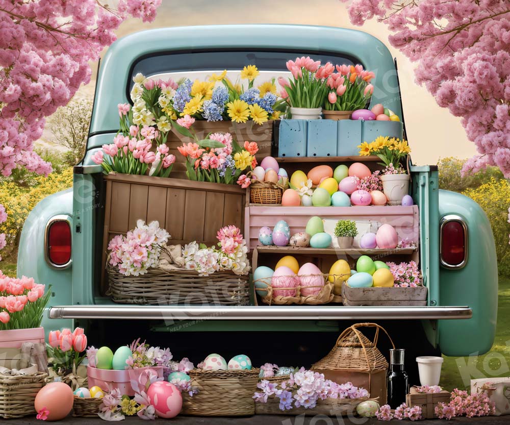 Kate Easter Flower Truck Backdrop Designed by Emetselch -UK