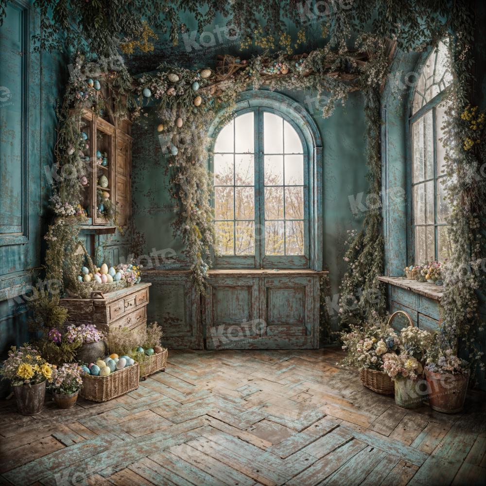 Kate Easter Egg Potted Window Room Backdrop for Photography -UK