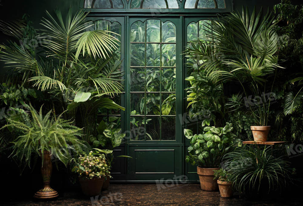 Kate Spring Green Plant Door Backdrop Designed by Emetselch -UK