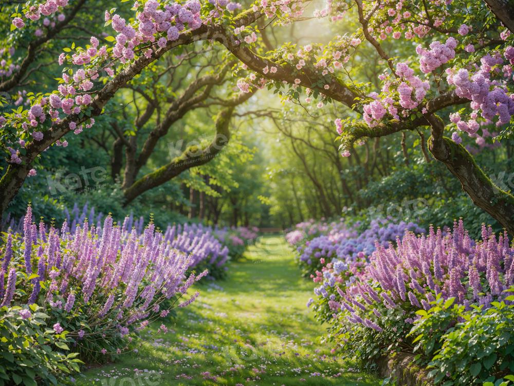 Kate Spring Wisteria Forest Path Backdrop for Photography -UK
