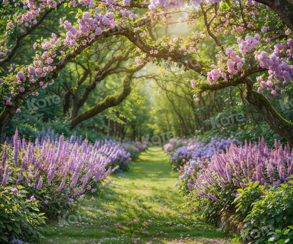 Kate Spring Wisteria Forest Path Backdrop for Photography -UK