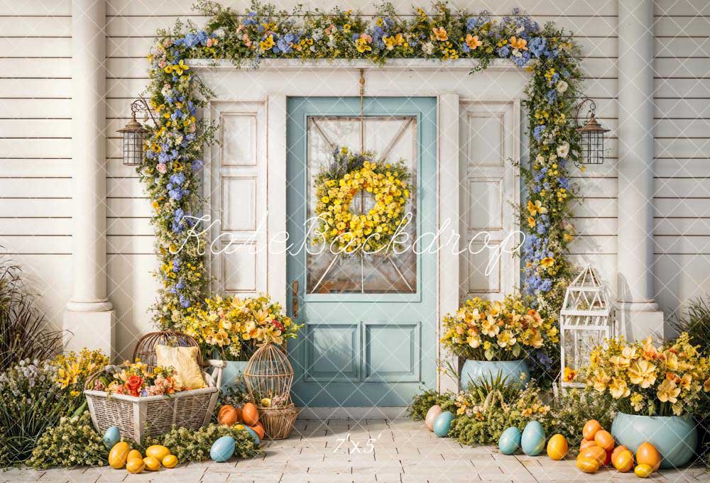 Kate Spring/Easter Flowers White Wall Backdrop Designed by Chain Photography -UK