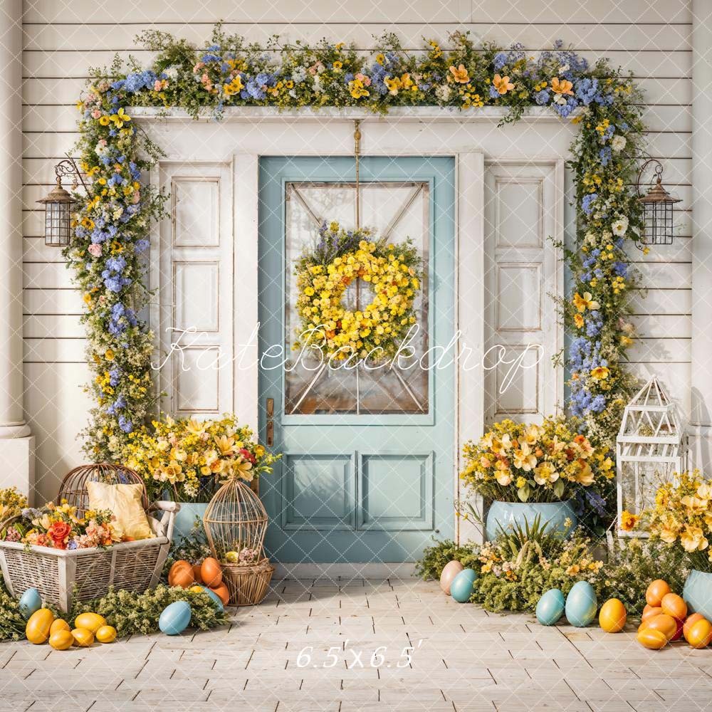 Kate Spring/Easter Flowers White Wall Backdrop Designed by Chain Photography -UK