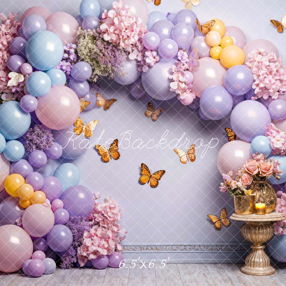 Kate Colorful Balloon Butterfly Wall Backdrop Designed by Chain Photography -UK