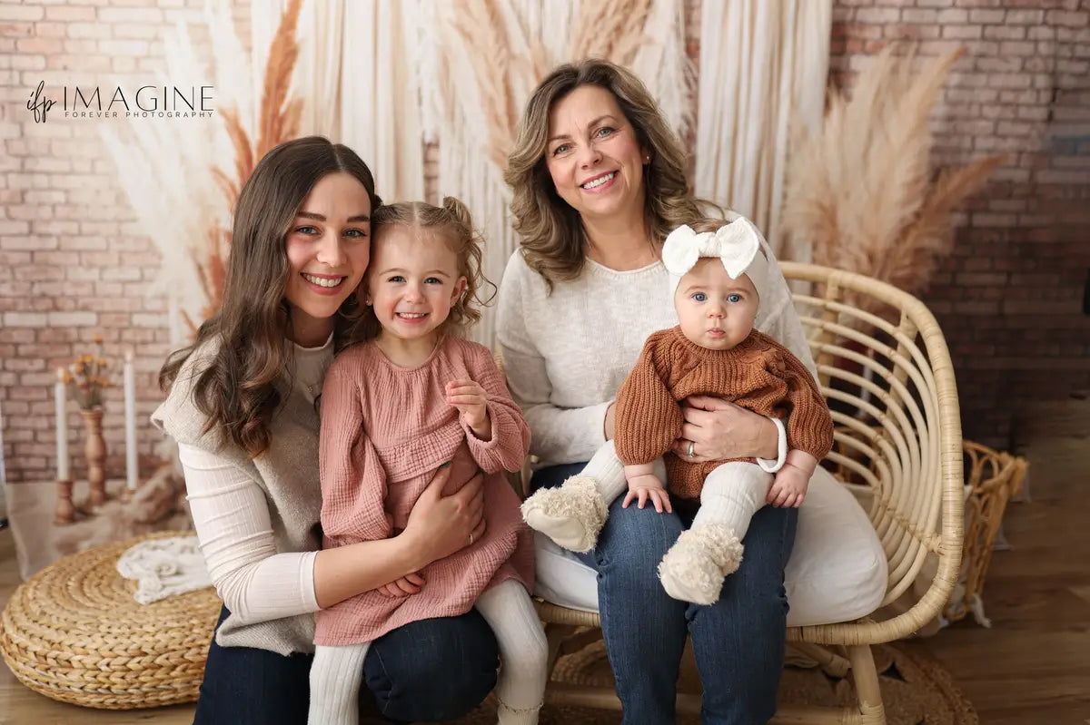 Kate Boho Candle Reed Curtains Fleece Backdrop Designed by Chain Photography -UK