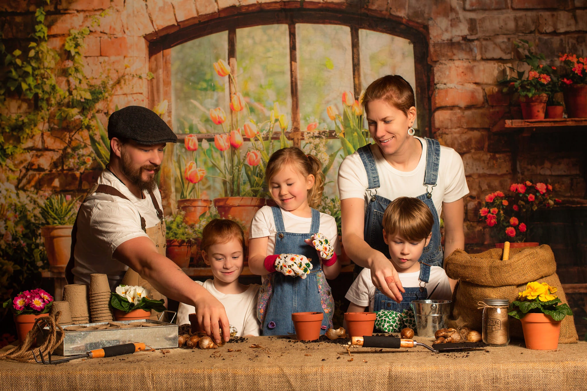 Kate Spring Flower Plant Window Room Backdrop Designed by Emetselch -UK
