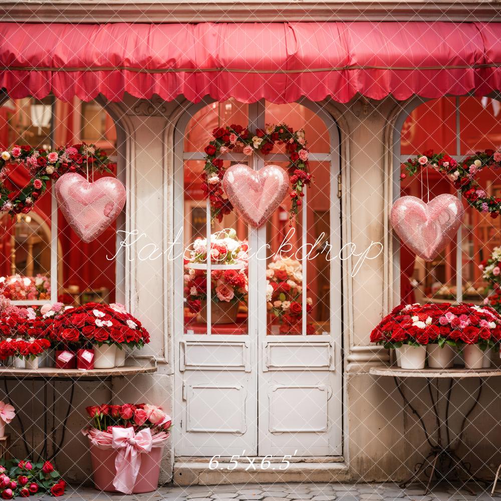Kate Valentine's Day Rose Flower Shop Backdrop Designed by Chain Photography -UK
