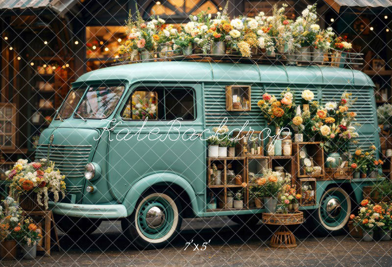 Kate Spring Flowers RV Backdrop Designed by Chain Photography -UK