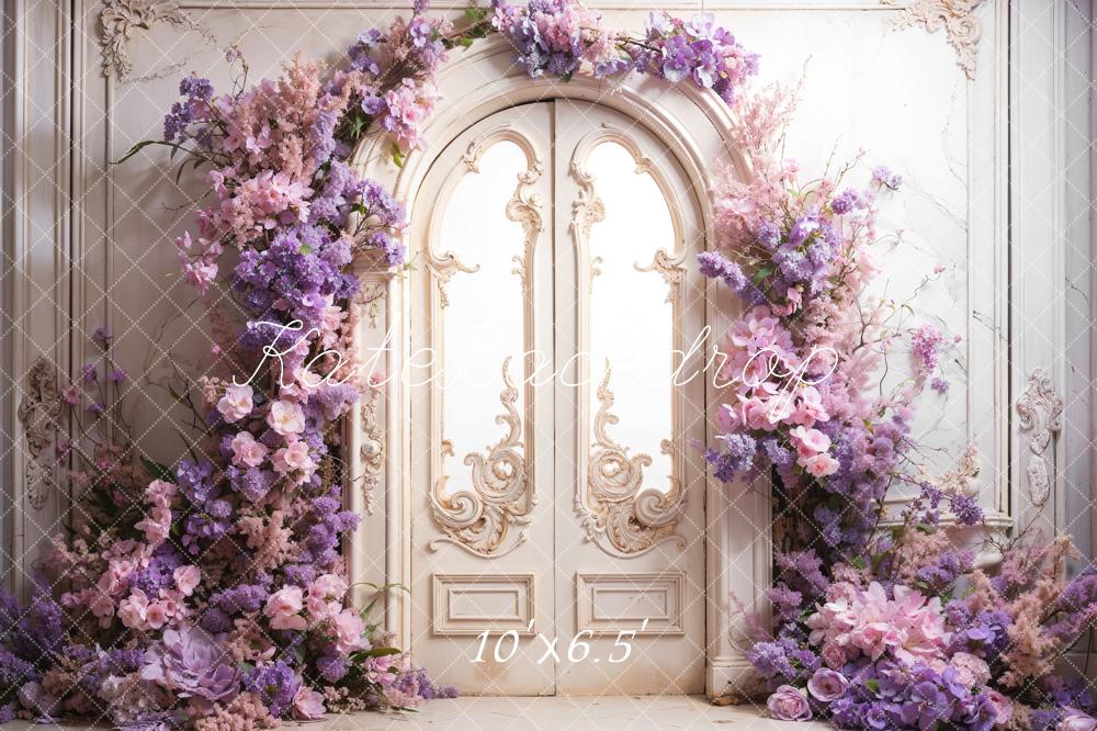 Kate Spring Flowers Retro Door Backdrop Designed by Emetselch -UK