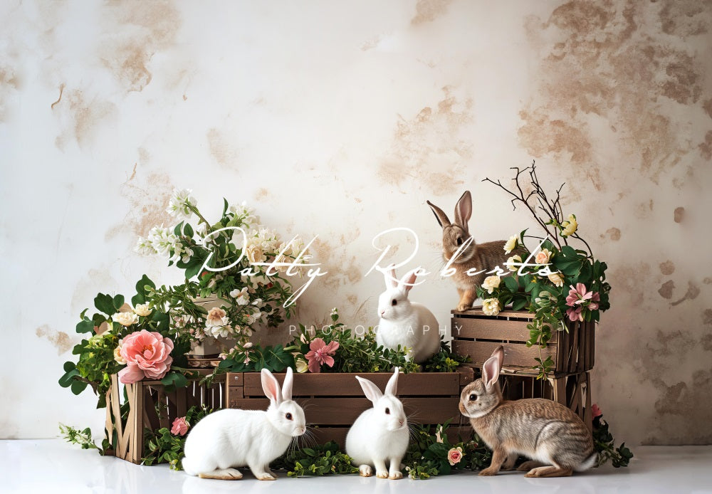 Kate Easter Bunnies Backdrop Designed by Patty Robert -UK