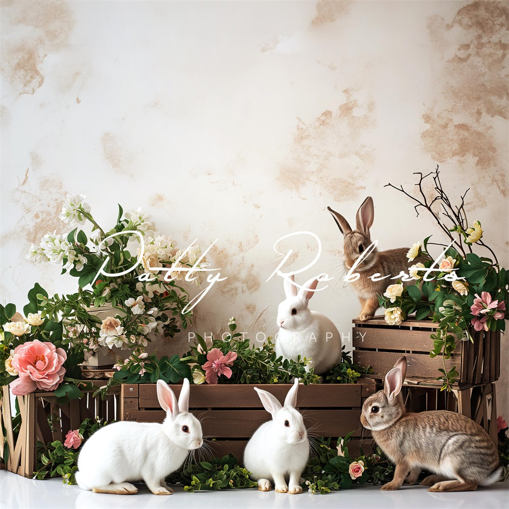 Kate Easter Bunnies Backdrop Designed by Patty Robert -UK