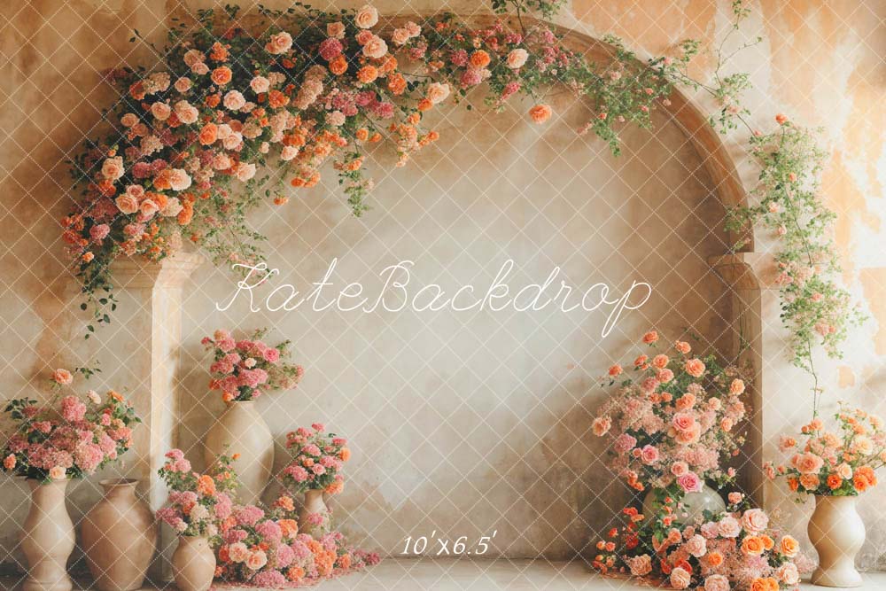 Kate Spring Flowers Arch Wall Backdrop Designed by Emetselch -UK