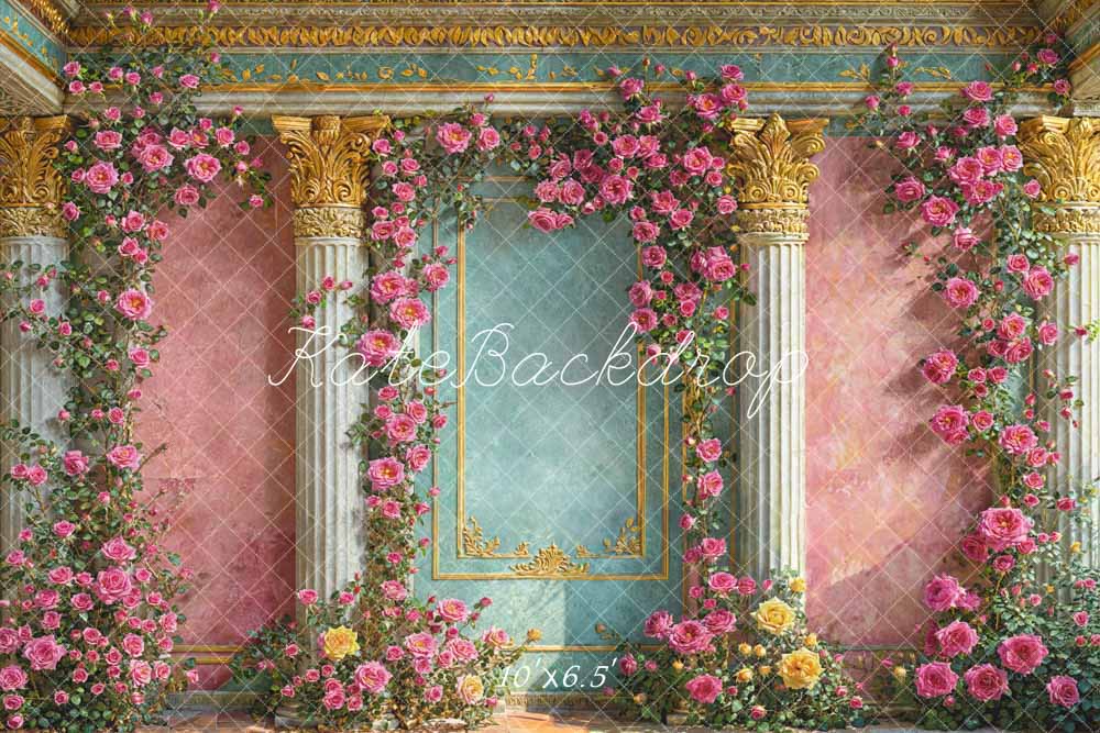 Kate Spring Flowers European Style Wall Backdrop Designed by Emetselch -UK
