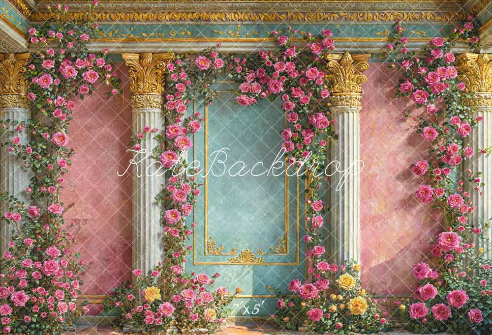 Kate Spring Flowers European Style Wall Backdrop Designed by Emetselch -UK