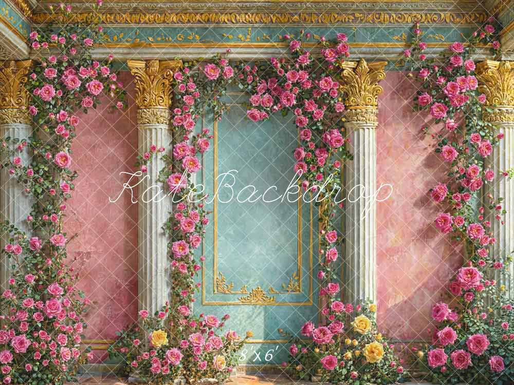Kate Spring Flowers European Style Wall Backdrop Designed by Emetselch -UK