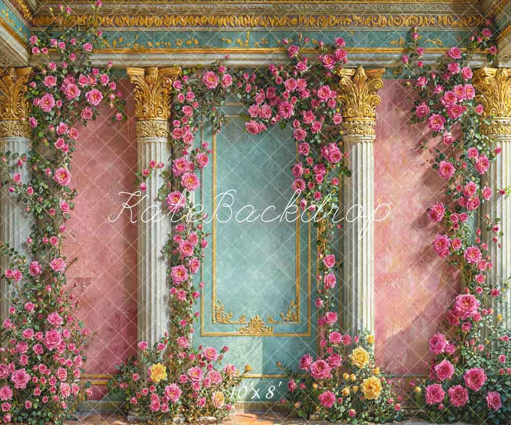 Kate Spring Flowers European Style Wall Backdrop Designed by Emetselch -UK