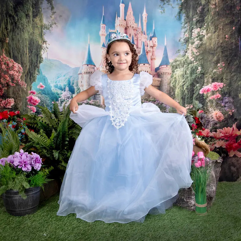 Kate Spring Fantasy Forest Castle Backdrop Designed by Chain Photography -UK