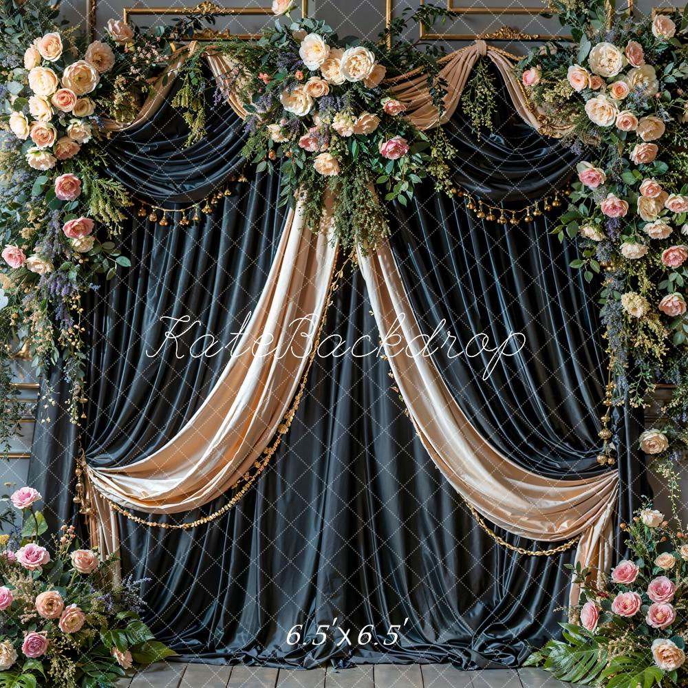 Kate Art Flower Curtain Retro Wall Backdrop Designed by Emetselch -UK