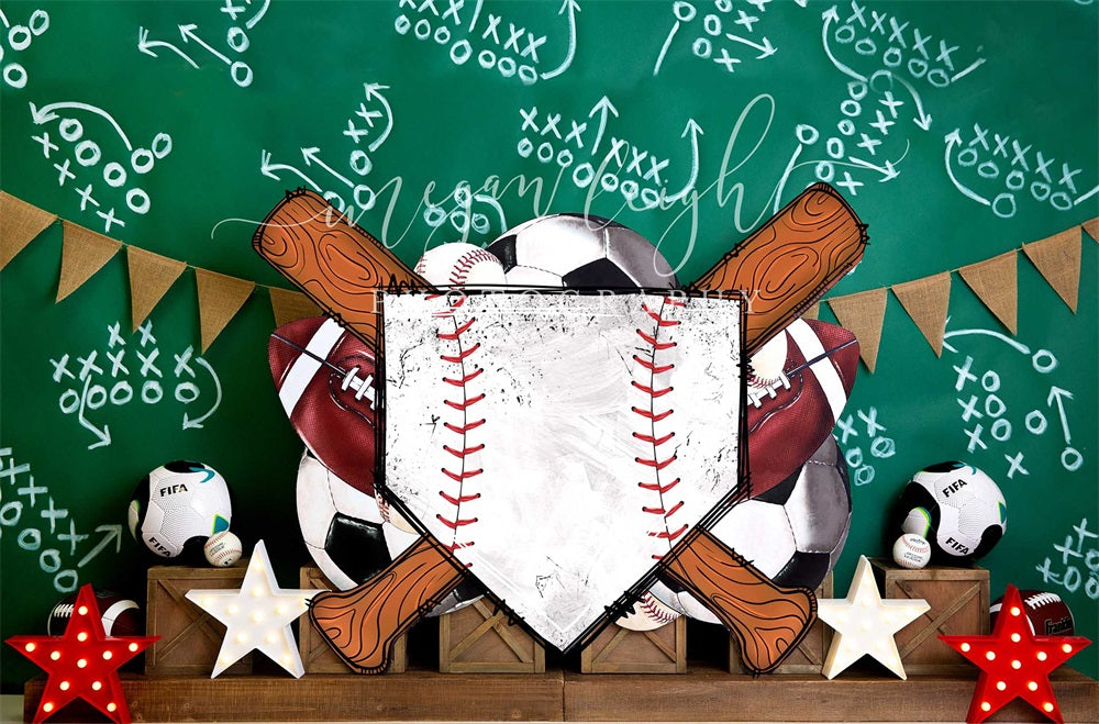 Kate Sports Strategy Chalkboard Backdrop Designed by Megan Leigh Photography -UK