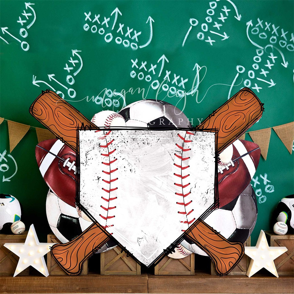 Kate Sports Strategy Chalkboard Backdrop Designed by Megan Leigh Photography -UK