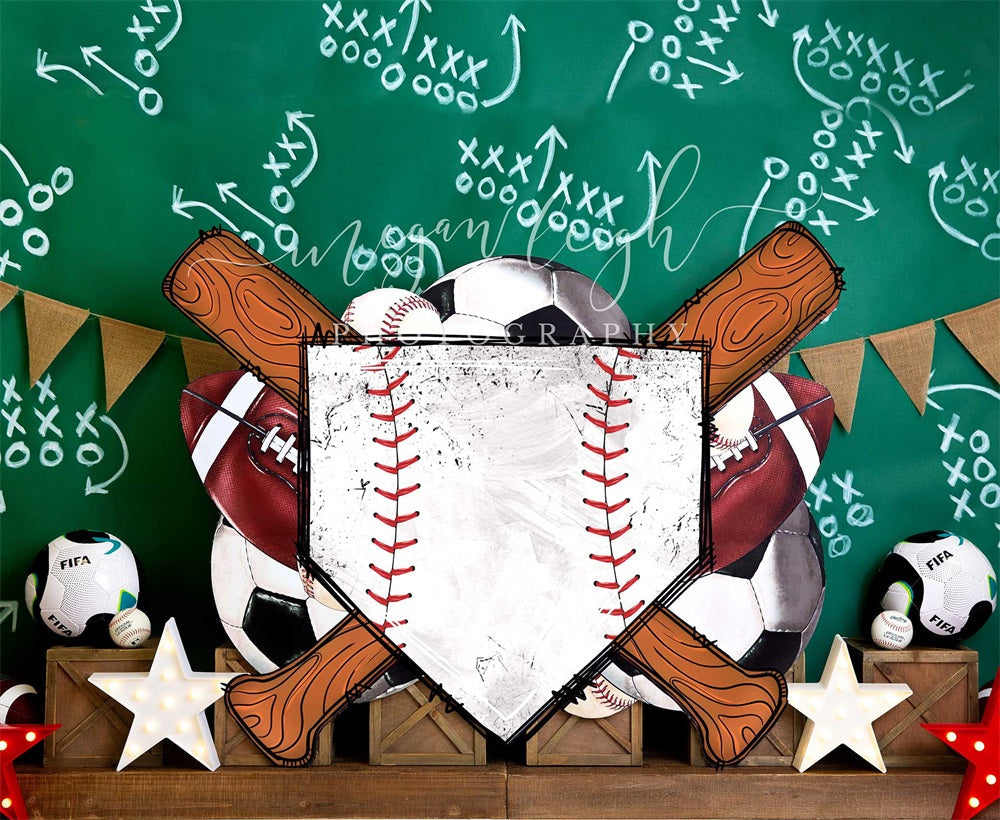 Kate Sports Strategy Chalkboard Backdrop Designed by Megan Leigh Photography -UK
