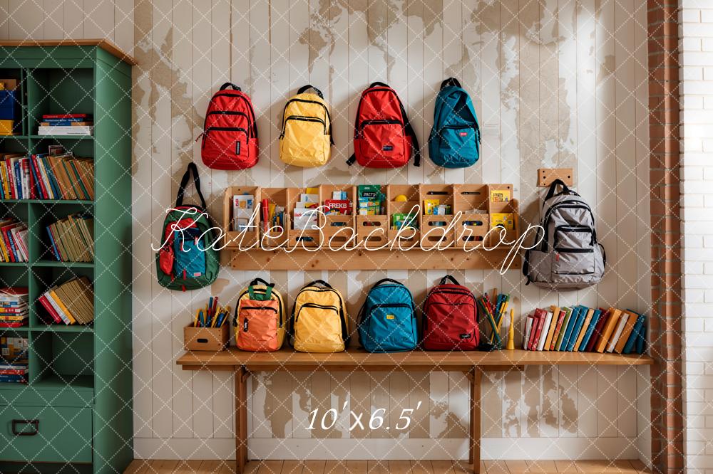 Kate Back to School Colorful Bags Backdrop Designed by Emetselch -UK