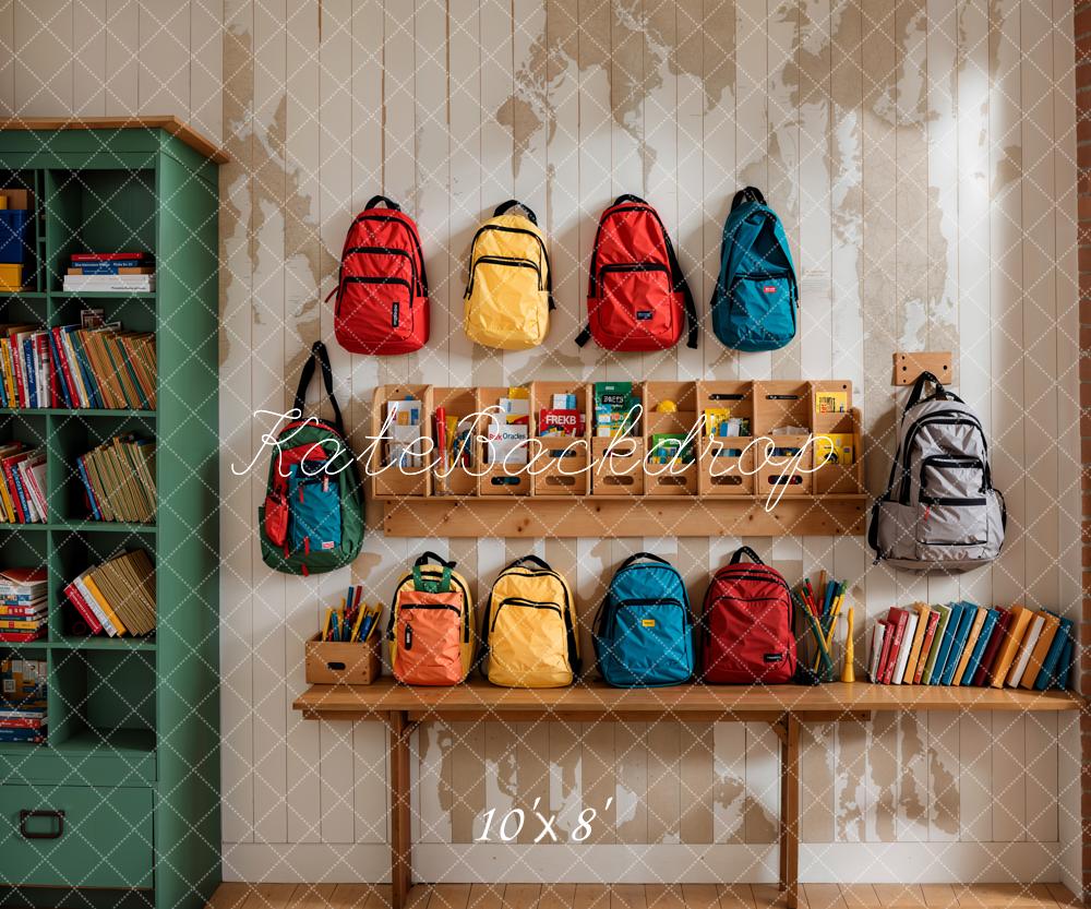 Kate Back to School Colorful Bags Backdrop Designed by Emetselch -UK