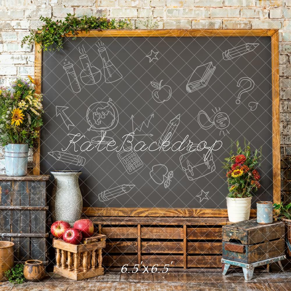 Kate Back to School Graffiti Blackboard Backdrop Designed by Emetselch -UK