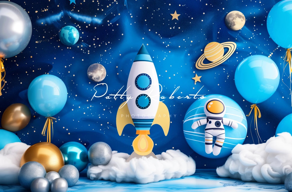 Kate Blue Universe Space Backdrop Designed by Patty Robert