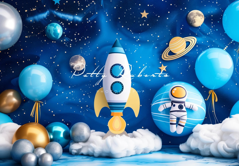 Kate Blue Universe Space Backdrop Designed by Patty Robert -UK