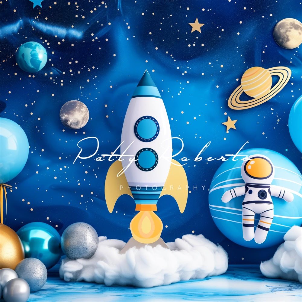 Kate Blue Universe Space Backdrop Designed by Patty Robert -UK