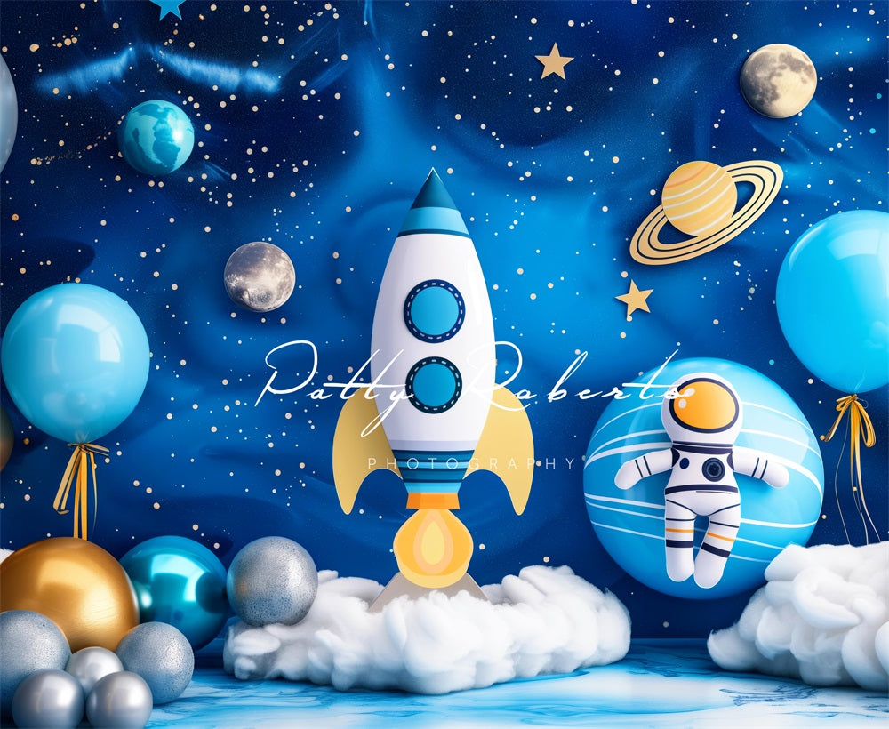 Kate Blue Universe Space Backdrop Designed by Patty Robert -UK