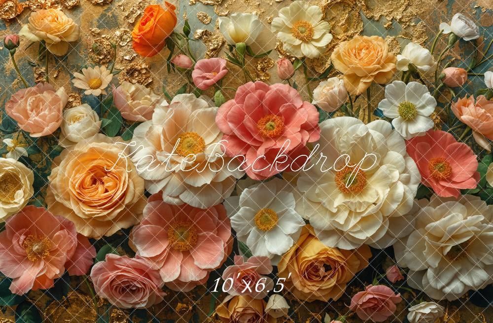 Kate Fine Art Colorful Flower Backdrop Designed by Emetselch -UK