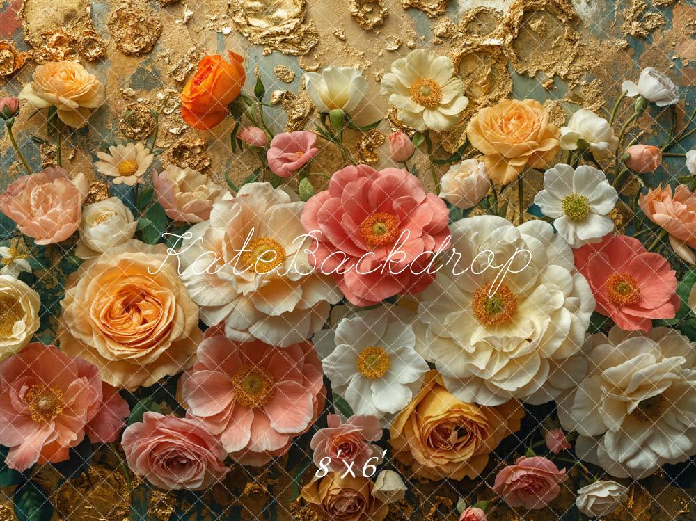 Kate Fine Art Colorful Flower Backdrop Designed by Emetselch -UK