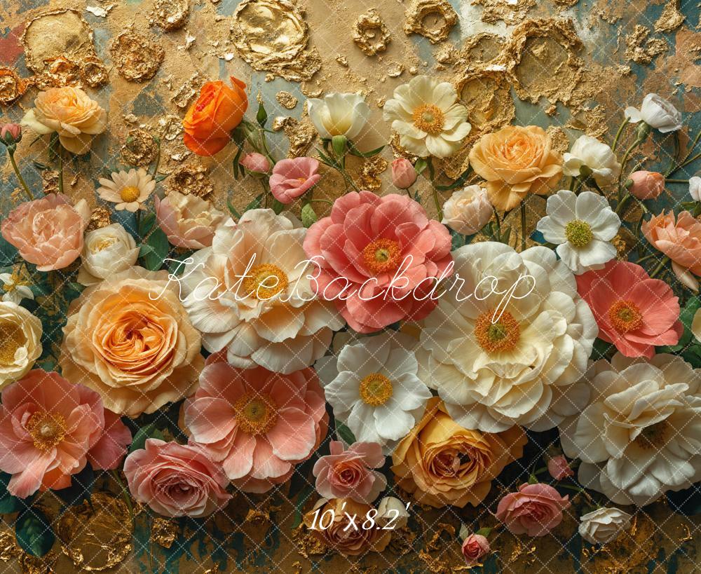 Kate Fine Art Colorful Flower Backdrop Designed by Emetselch -UK