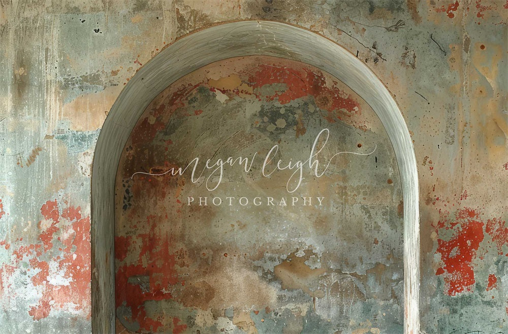 Kate Retro Colorful Graffiti Arch Wall Backdrop Designed by Megan Leigh Photography -UK