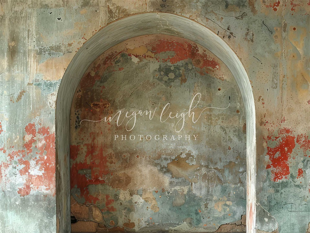 Kate Retro Colorful Graffiti Arch Wall Backdrop Designed by Megan Leigh Photography -UK