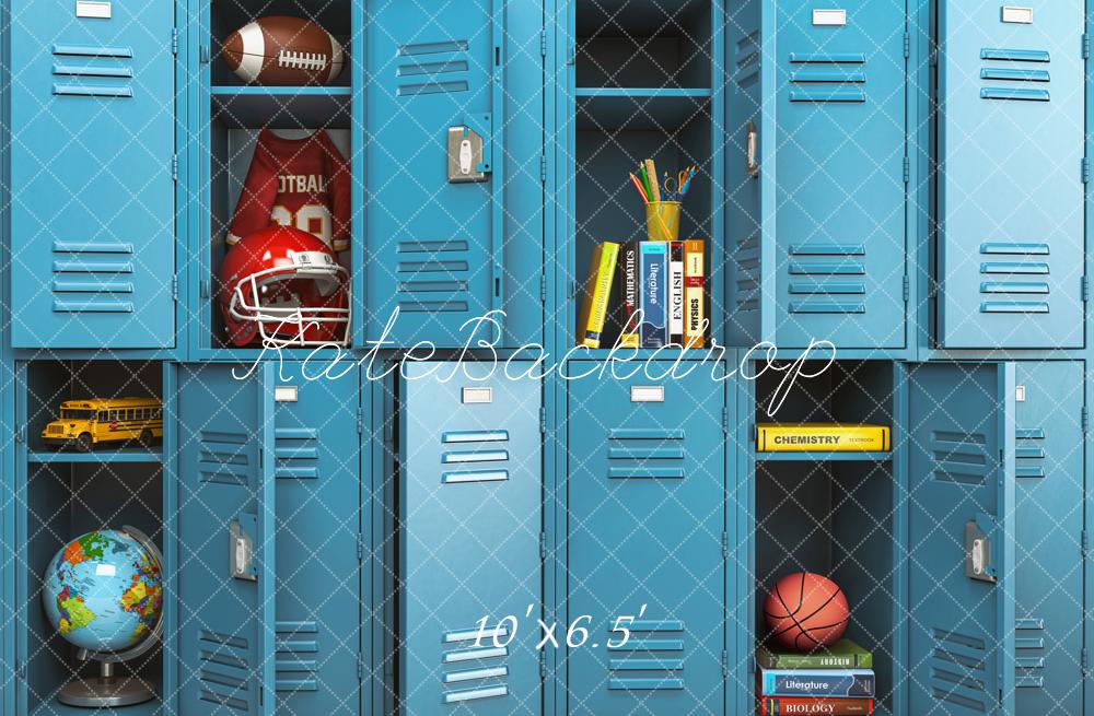 Kate Back to School /Graduation Blue Locker Backdrop Designed by Emetselch -UK