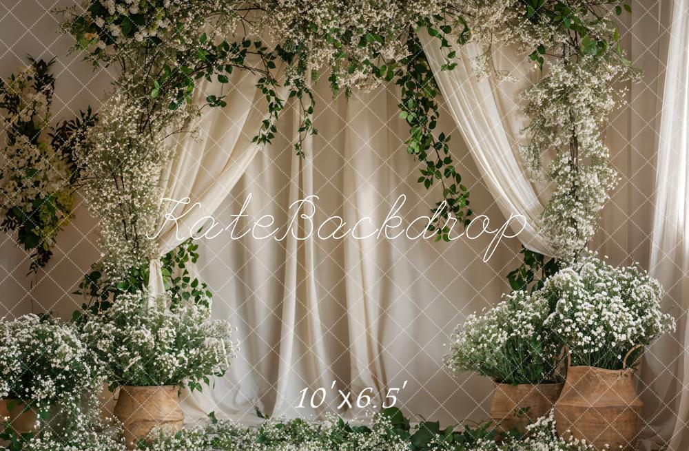 Kate Summer/Spring Green Plant Curtain Backdrop Designed by Emetselch -UK