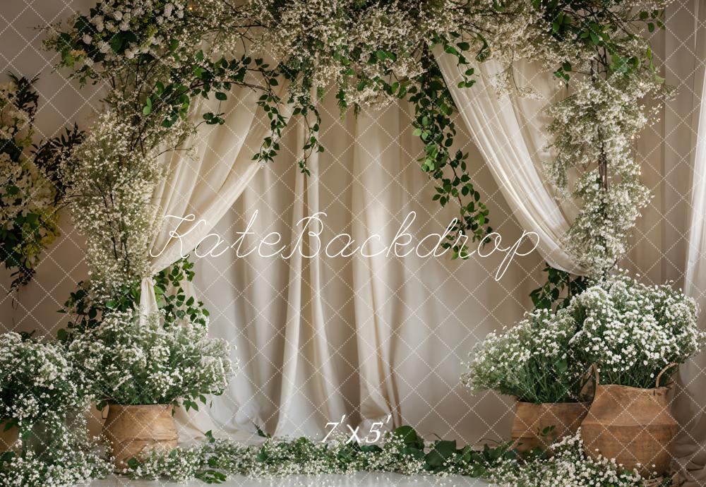 Kate Summer/Spring Green Plant Curtain Backdrop Designed by Emetselch -UK
