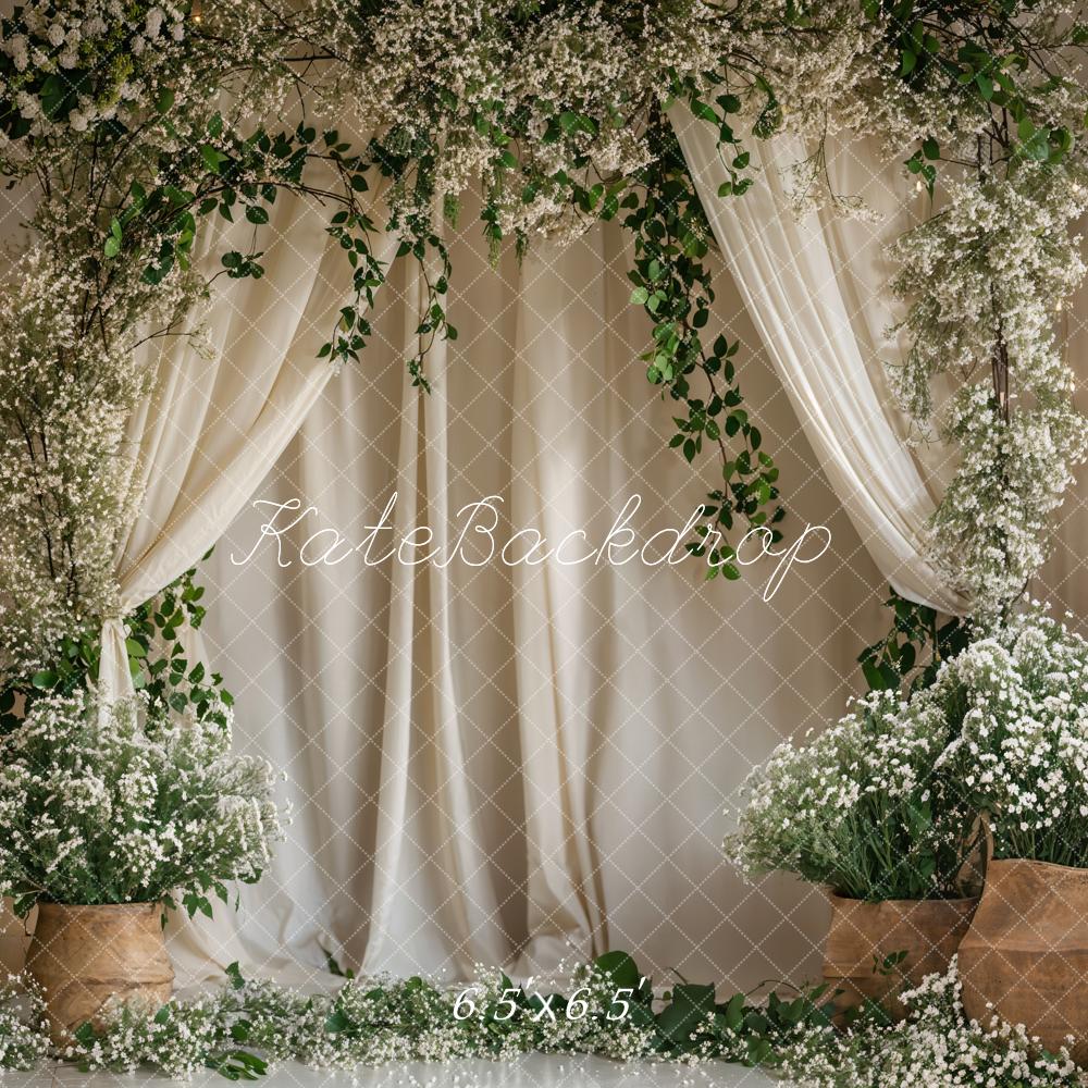 Kate Summer/Spring Green Plant Curtain Backdrop Designed by Emetselch -UK