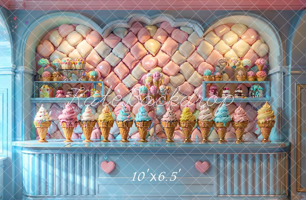 Kate Summer Ice Cream Candy Shop Backdrop Designed by Chain Photography -UK