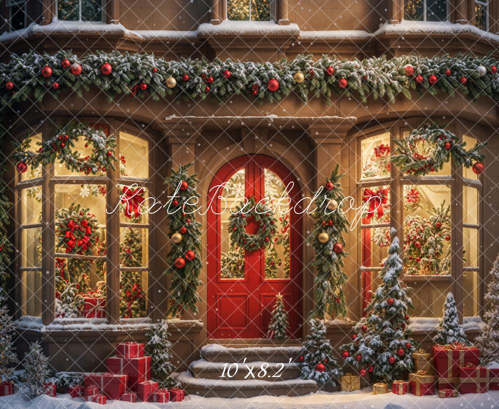 On Sale Kate Winter Christmas Gift Store Backdrop Designed by Chain Photography -UK