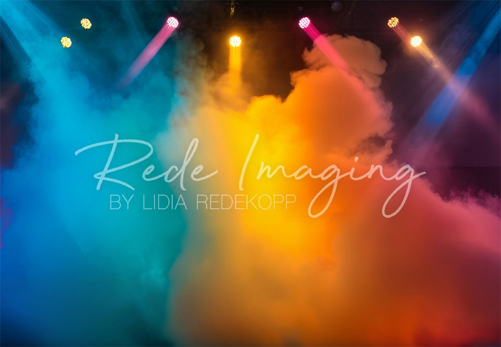 On Sale Kate Colorful Rainbow Smoke Show Stage Backdrop Designed by Lidia Redekopp -UK