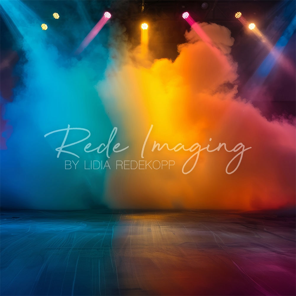 On Sale Kate Colorful Rainbow Smoke Show Stage Backdrop Designed by Lidia Redekopp -UK