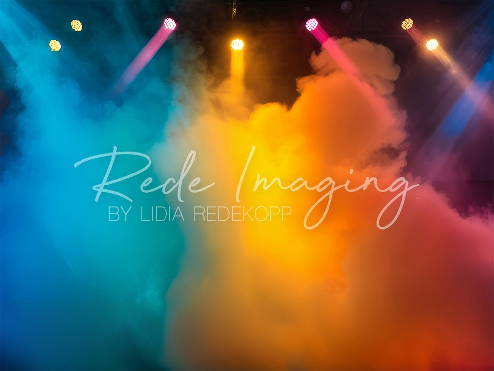 On Sale Kate Colorful Rainbow Smoke Show Stage Backdrop Designed by Lidia Redekopp -UK