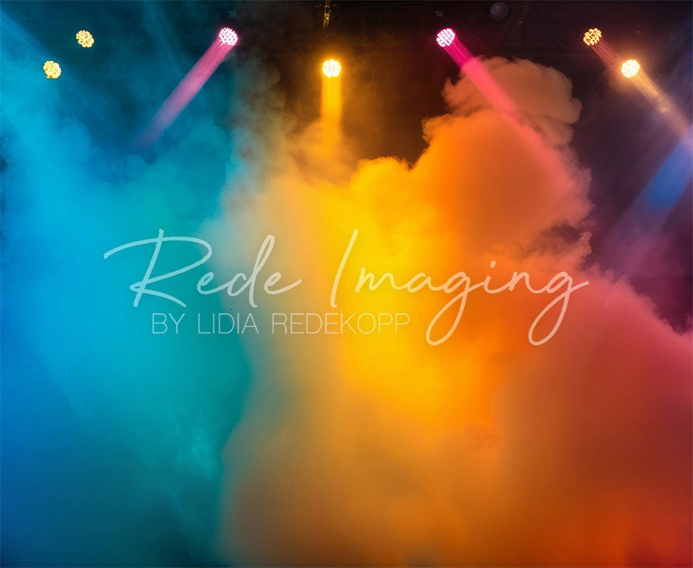 On Sale Kate Colorful Rainbow Smoke Show Stage Backdrop Designed by Lidia Redekopp -UK